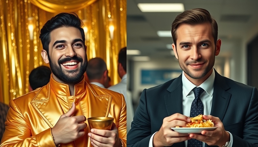 Feast-or-famine financial management in real estate depicted through contrasting lifestyles.