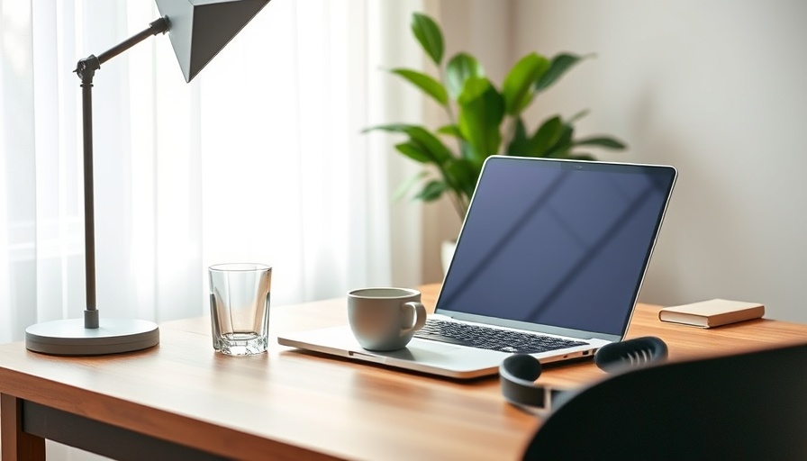 Home office workspace with laptop and coffee for innovative blogging business ideas