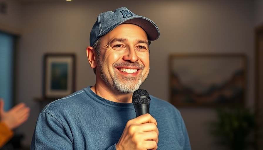 Friendly man discussing value rules for Facebook marketers indoors.