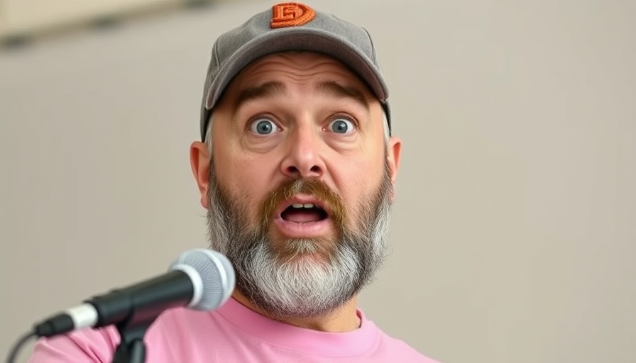 Man surprisingly speaking about AI-generated ads feature.