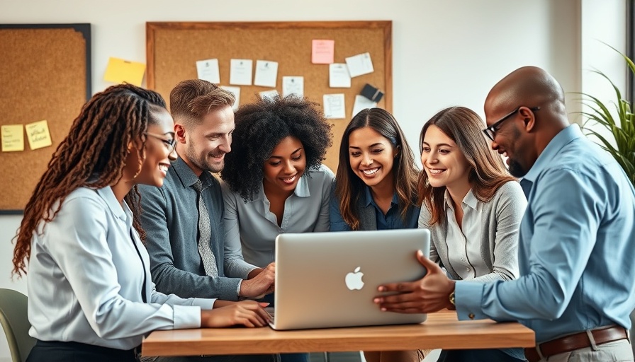 Diverse team collaborating in a modern office setting, elements to run a better business.