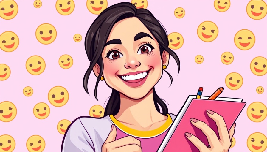 Smiling young woman with notebook for DTC Product Launch Influencer Brief.