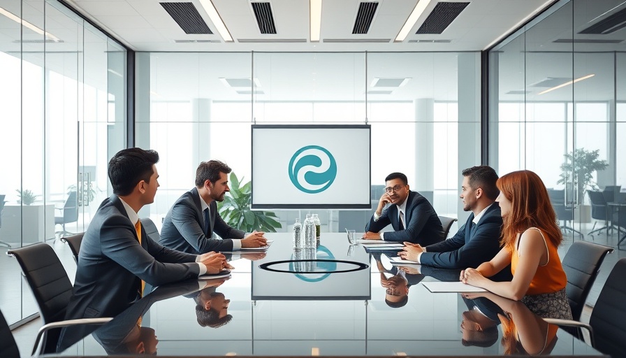 Motto Mortgage team in a professional office meeting, discussing expansion.