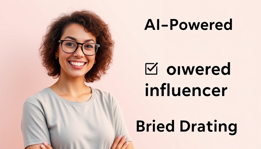 AI-Powered Brief Drafting with smiling woman and checklist icon.