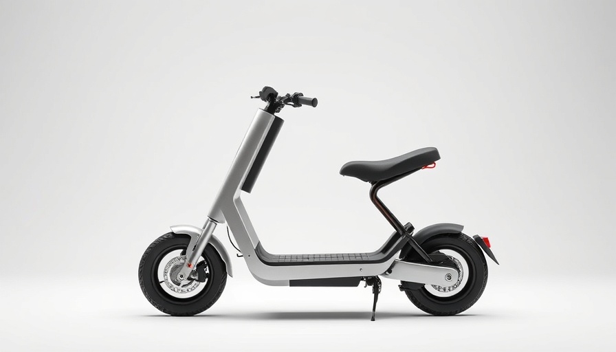 Affordable modular electric scooter with sleek design on white background.