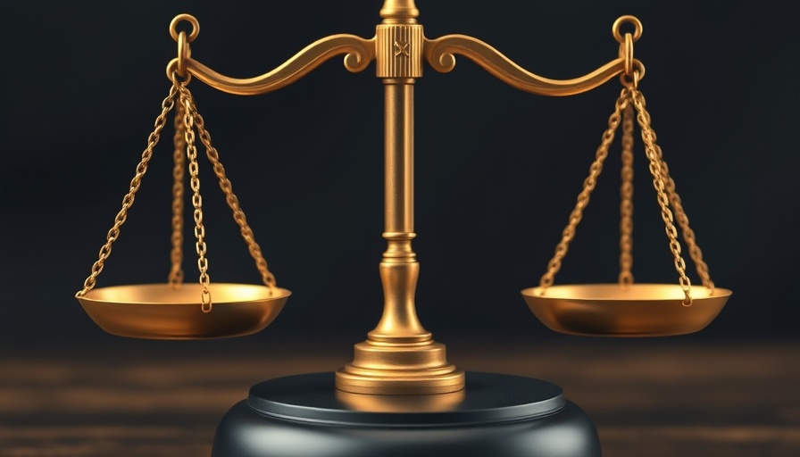 Justice scales and gavel symbolizing Howard Hanna real estate commission lawsuit.