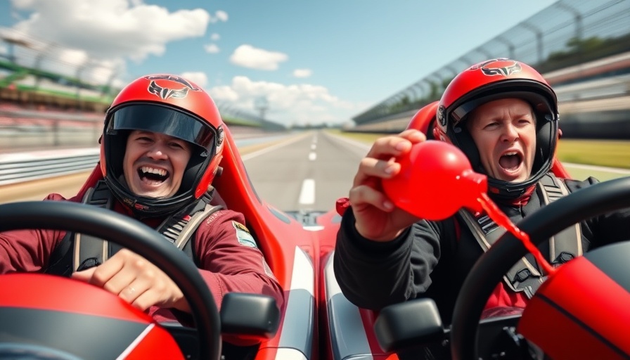 If you spill, you lose: Race car drivers in a liquid spill challenge.