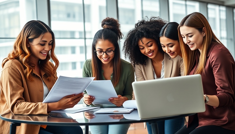 Women collaborating on sales analysis for small business.