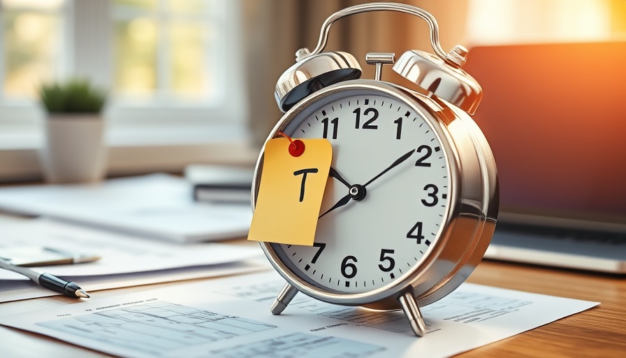 IRS Deadlines for Truckers: Tax time concept with alarm clock and forms.
