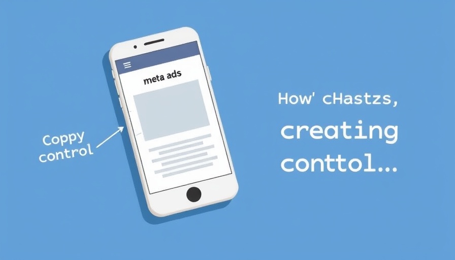 Meta Ads Evolution concept illustration with smartphone and creative text.