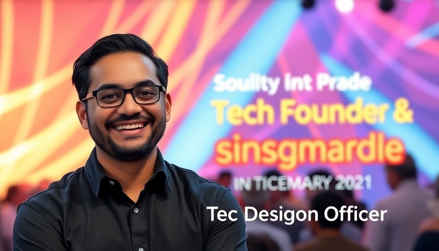 AI tools in design at TechCrunch Disrupt 2025: Event details with smiling participant.