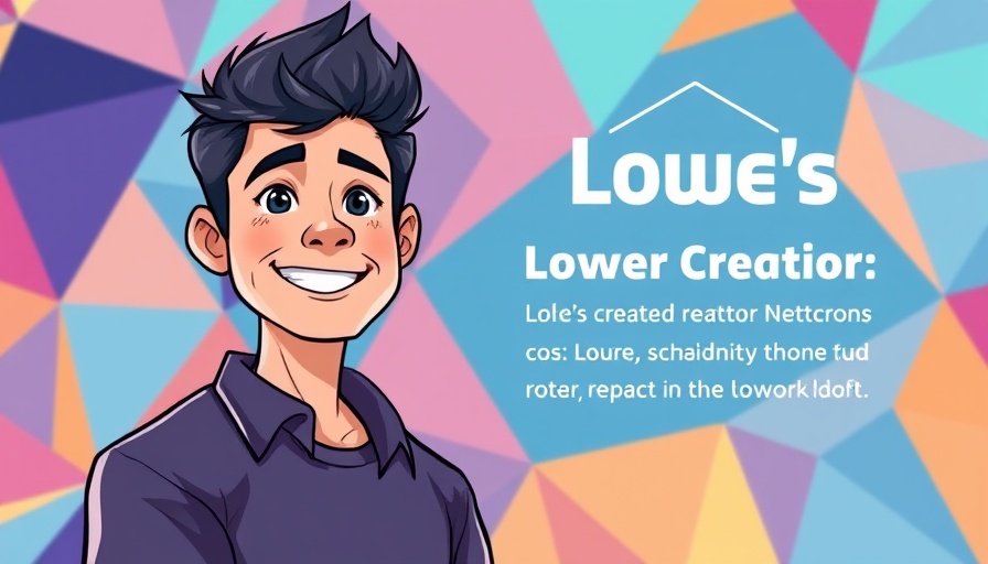 Lowe's Creator Network influencer with text overlay.