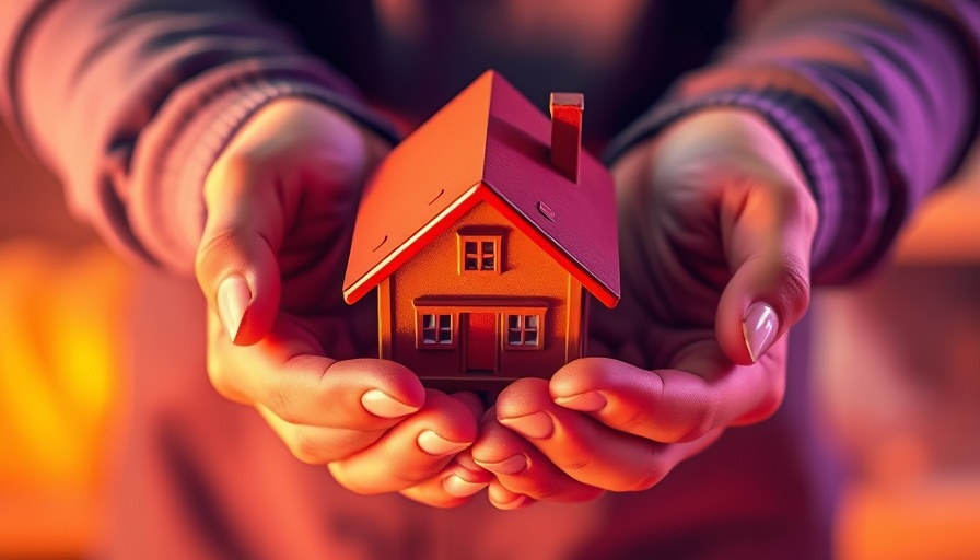 Revive Stale Listings concept with vibrant hands holding a house.