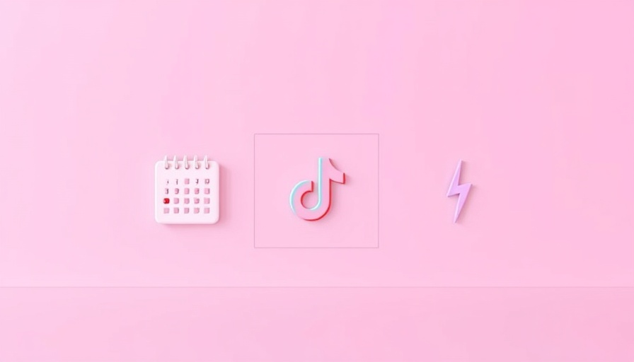 Minimalist pastel grid layout for scheduling TikTok posts