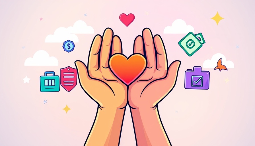 Graphic Designer Insurance Costs and Coverage illustration with hands and insurance icons.
