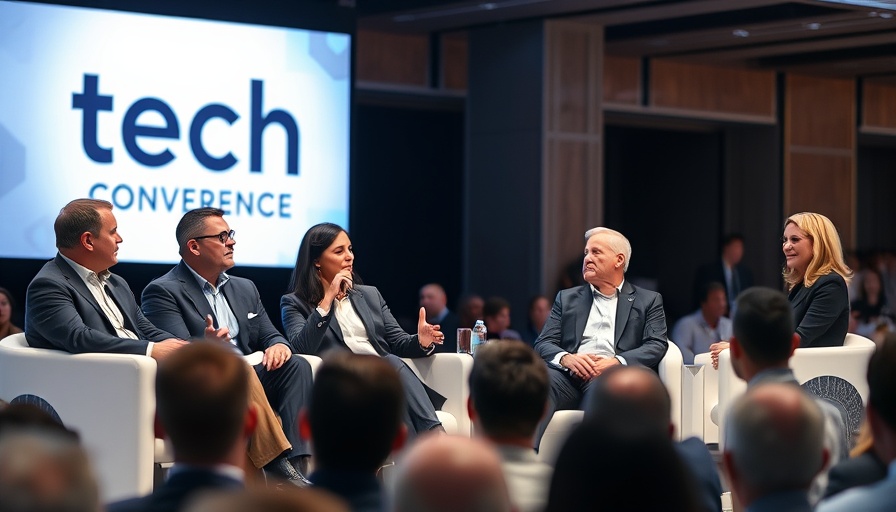 Tech panel discussing the emerging space economy at conference.