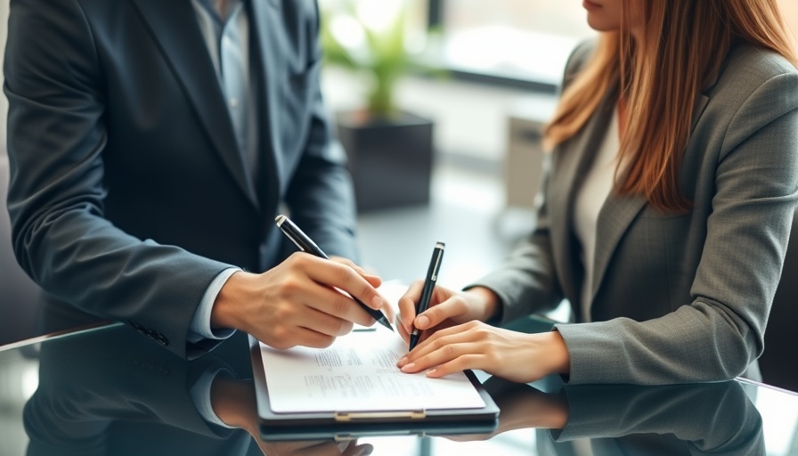 Business professionals discussing closing sales techniques in a meeting.