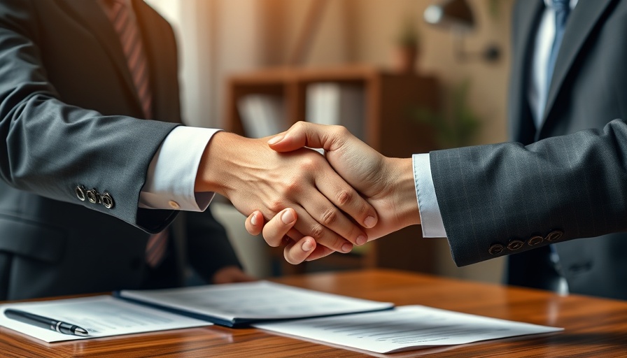 Business deal handshake, low interest business loans 2025 scenario.