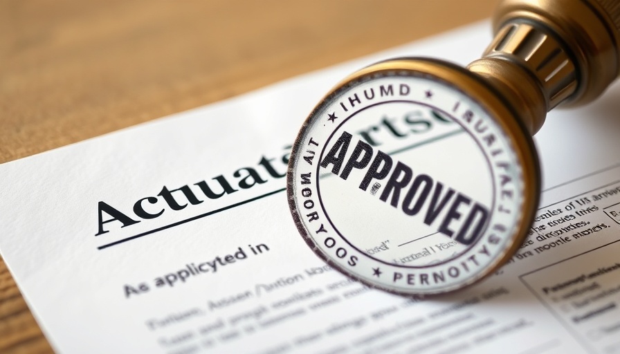 Close-up of approved mortgage application stamp, get a lower mortgage rate.