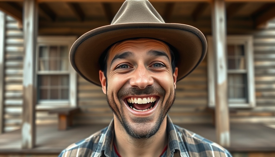 Man smiling in front of rustic house illustrating tax-free real estate gains.