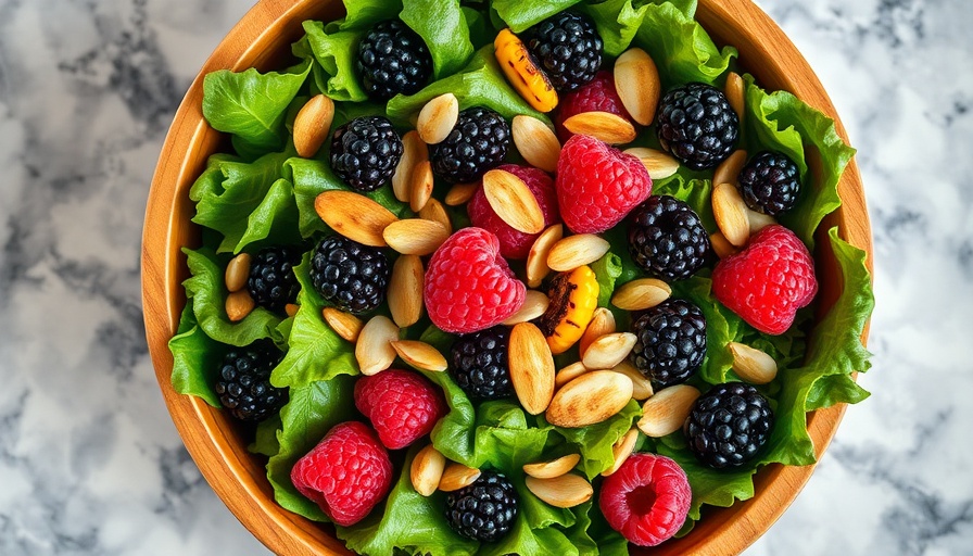 Berry-Powered Salads for New Year: vibrant salad with berries and nuts.