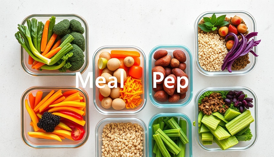 Meal Planning for Spoonies text on meal prep image.