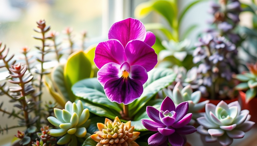 Vibrant indoor plants on a windowsill for Earth Day celebration.