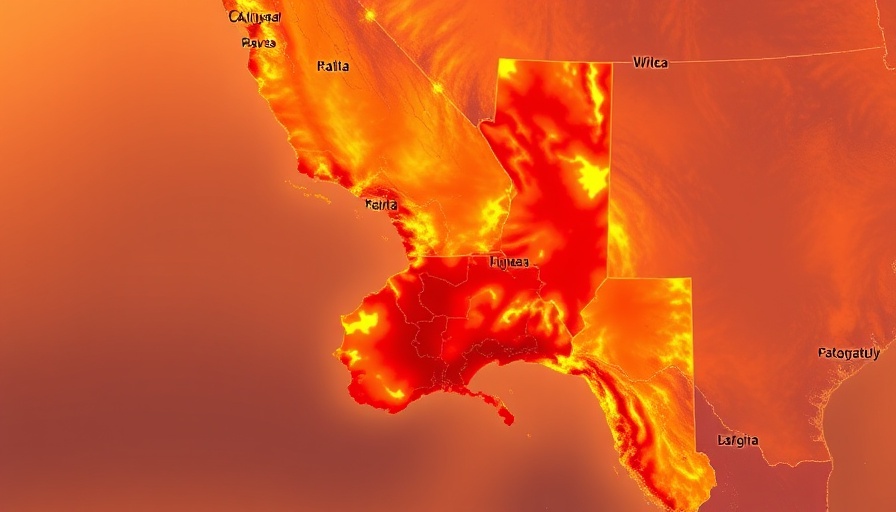 California rising heat May 2025, temperature anomaly map.