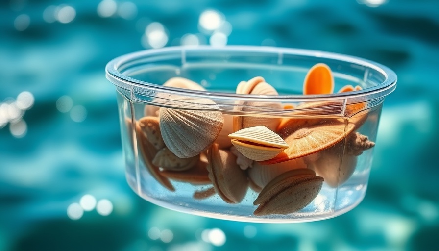 Shellfish in water container reflecting sustainable harvesting.