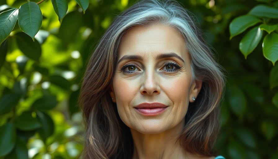 Serene woman in lush green background, fieldwork in wildlife biology.