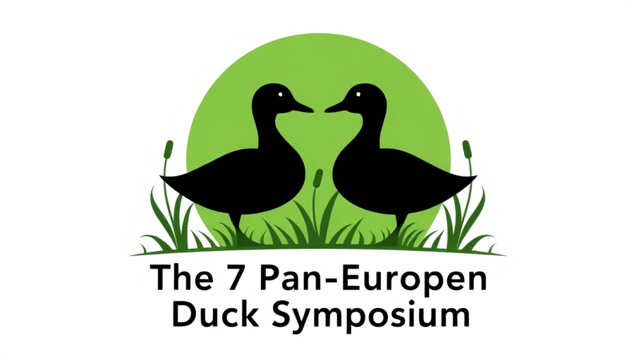 Logo for Pan European Duck symposium 2025 at Kristianstad University.
