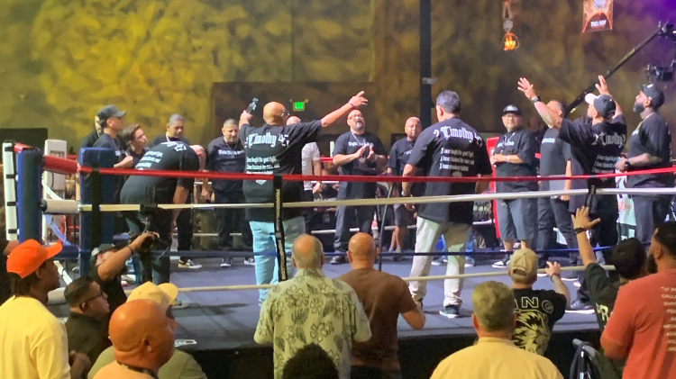 Confident group of diverse boxers building self-esteem through boxing in a bright gym.