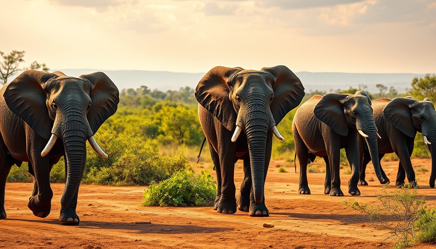 Free Billy and Tina the Elephants roaming in vibrant savannah.