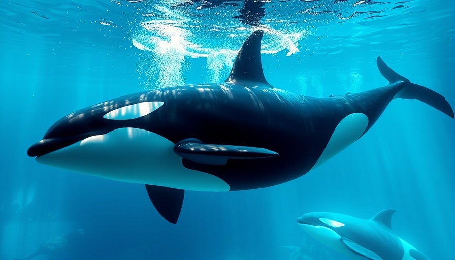SeaWorld orca swimming underwater, SeaWorld Orcas Petition