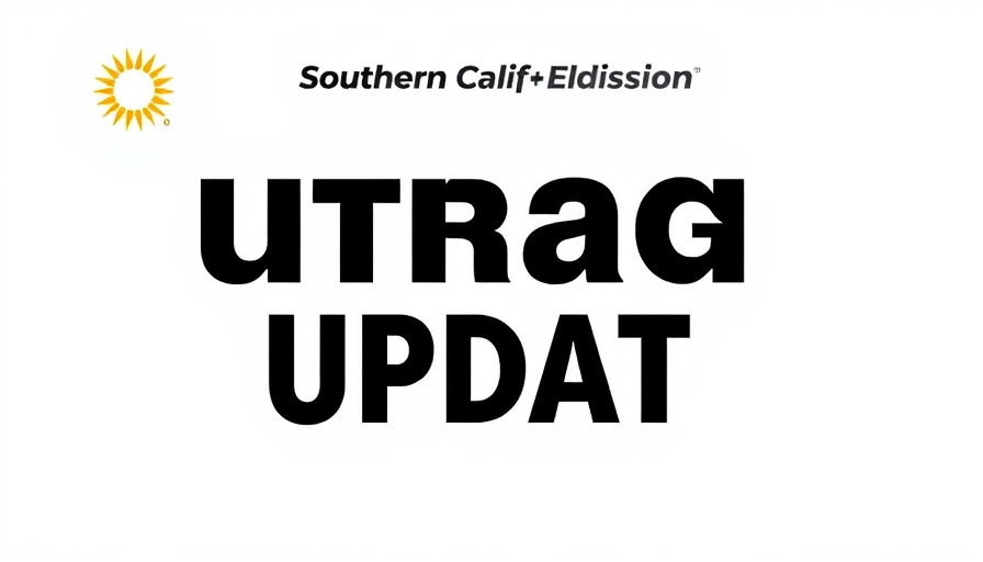Power Outage Update San Bernardino with Southern California Edison logo