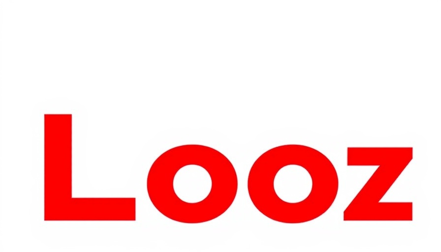 Minimalist red and white logo design.