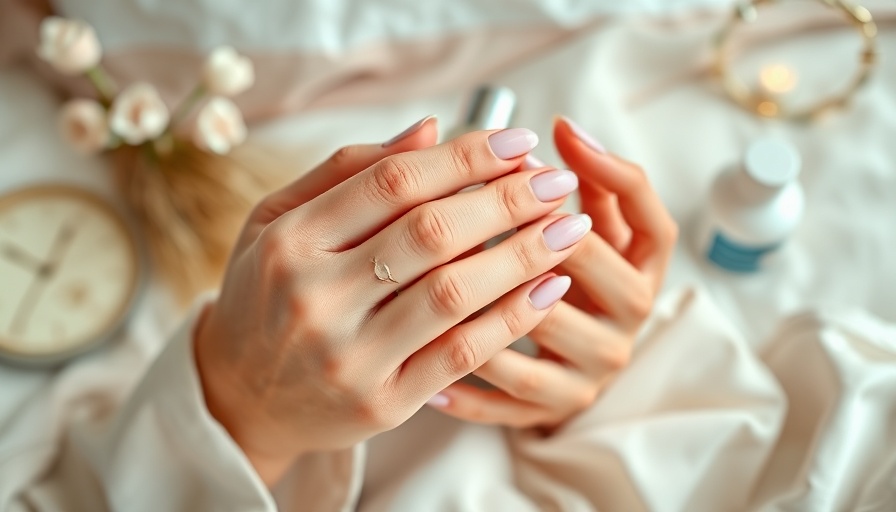 Elegant hands applying skincare, focus on Botox and filler care