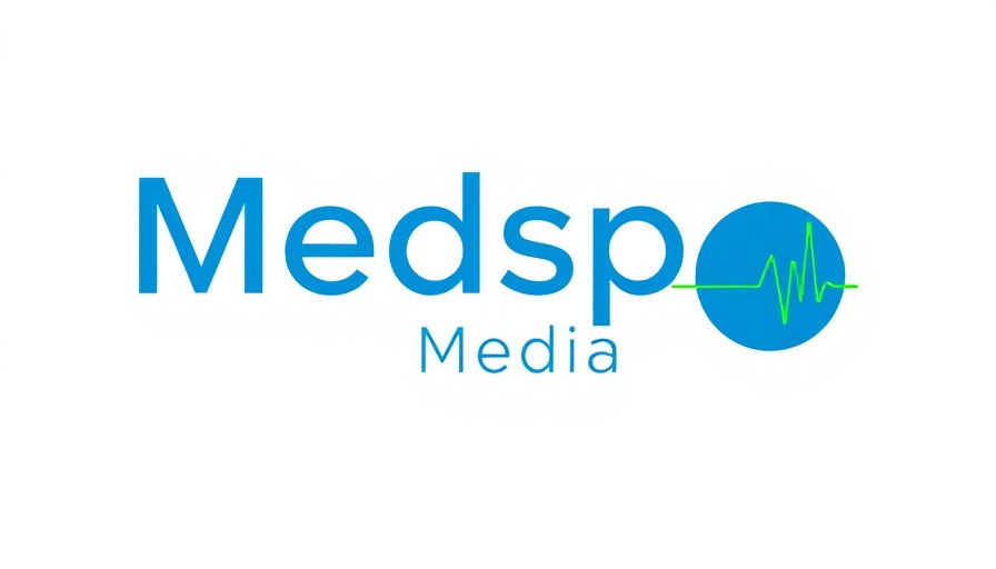 Minimalist Medspa Media logo with heartbeat line for email marketing.