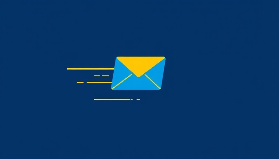 Medspa email marketing concept with a dynamic envelope graphic.