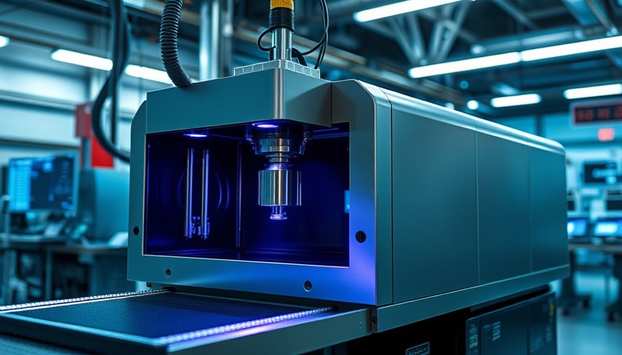 Laser diode machine in modern tech facility