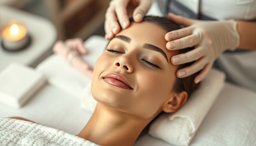 Med spa marketing guide with facial treatment theme.