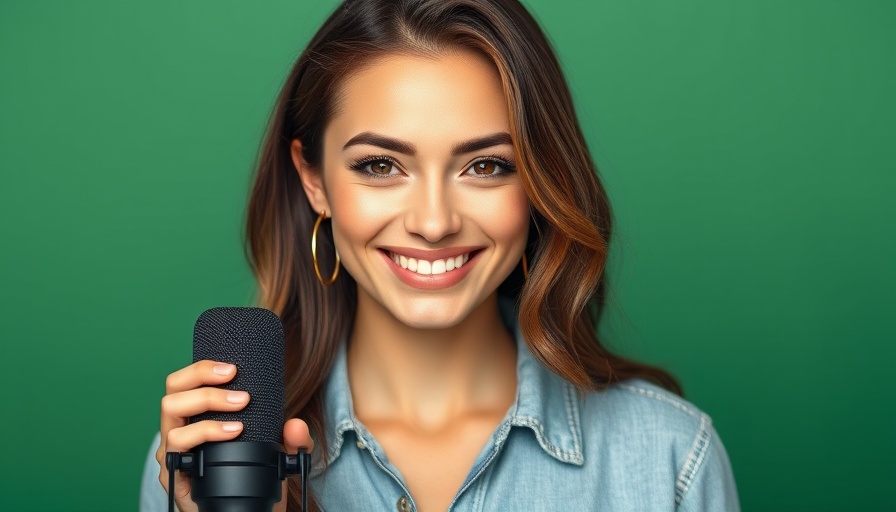 Confident woman promoting Medspa podcast, aesthetic memberships.