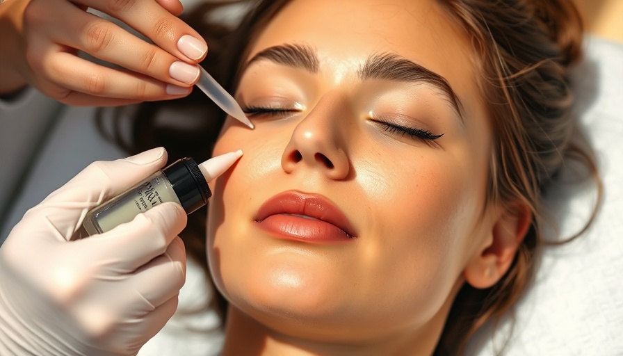 Skin recovery treatment being applied in a serene spa setting.