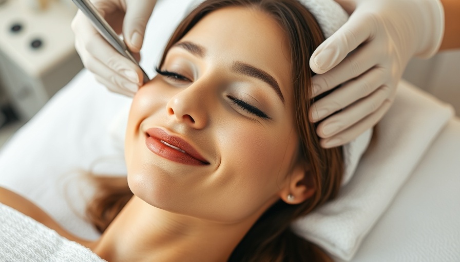 Serene woman enjoying personalized aesthetic solutions treatment.