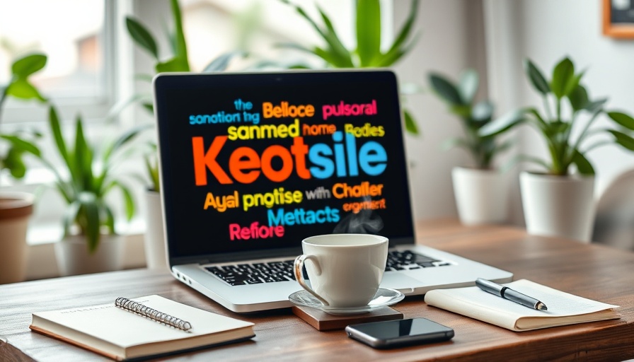 Medspa PPC keywords on laptop in cozy workspace.
