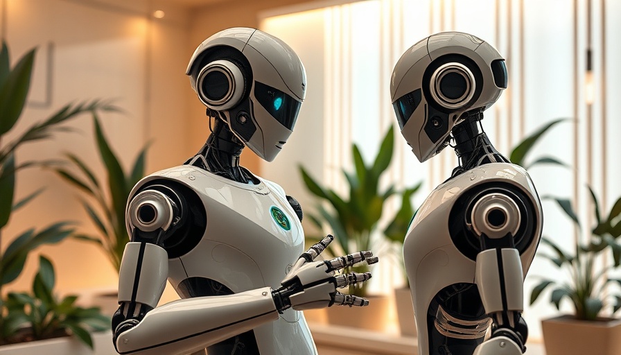 AI and Technology in med spa services with a futuristic robot.