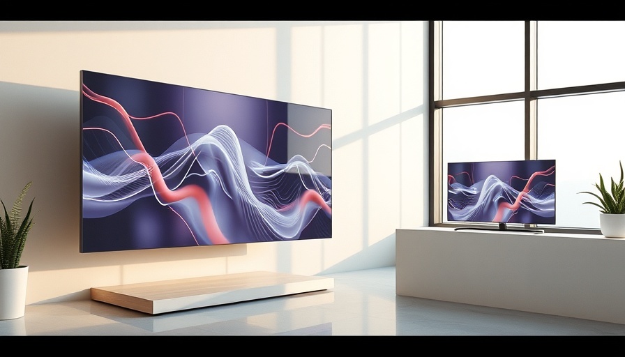 AI in Aesthetics: Modern digital displays in minimalist design.