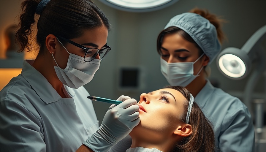 Professional cosmetologists in a modern med spa performing essential services.