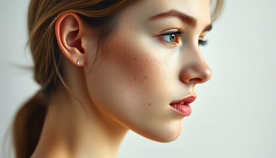 Close-up of young woman's glowing skin after PLADUOpro plasma treatment.