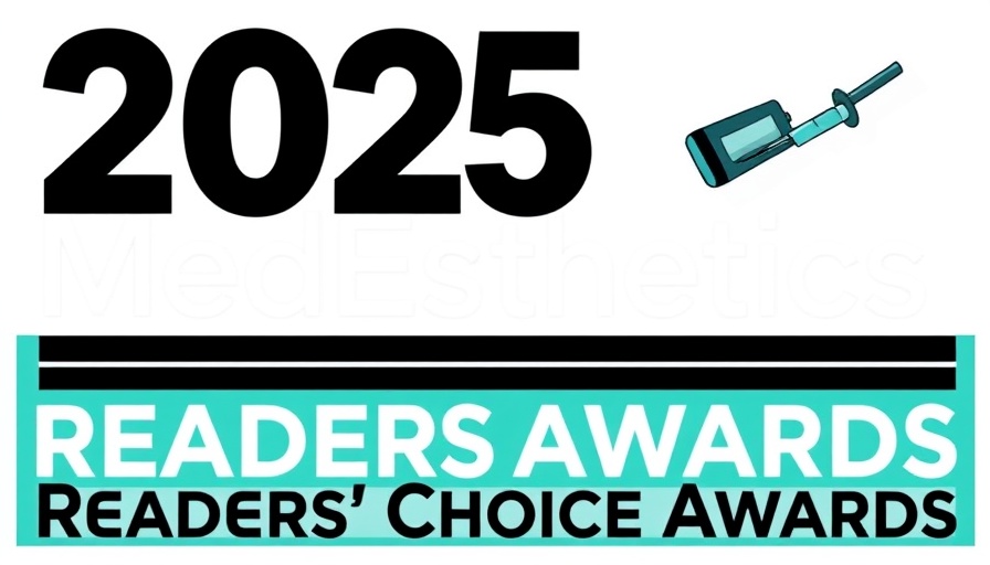 2025 MedEsthetics Readers’ Choice Awards logo in bold design